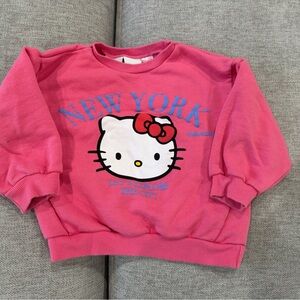Zara Pink Hello Kitty Kids Sweatshirt